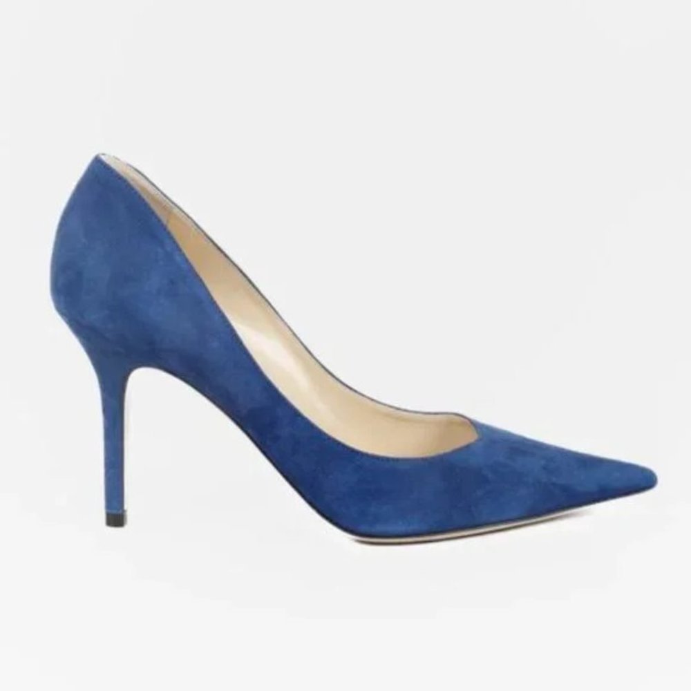 *SOLD* Jimmy Choo Agnes Blue Suede Pumps